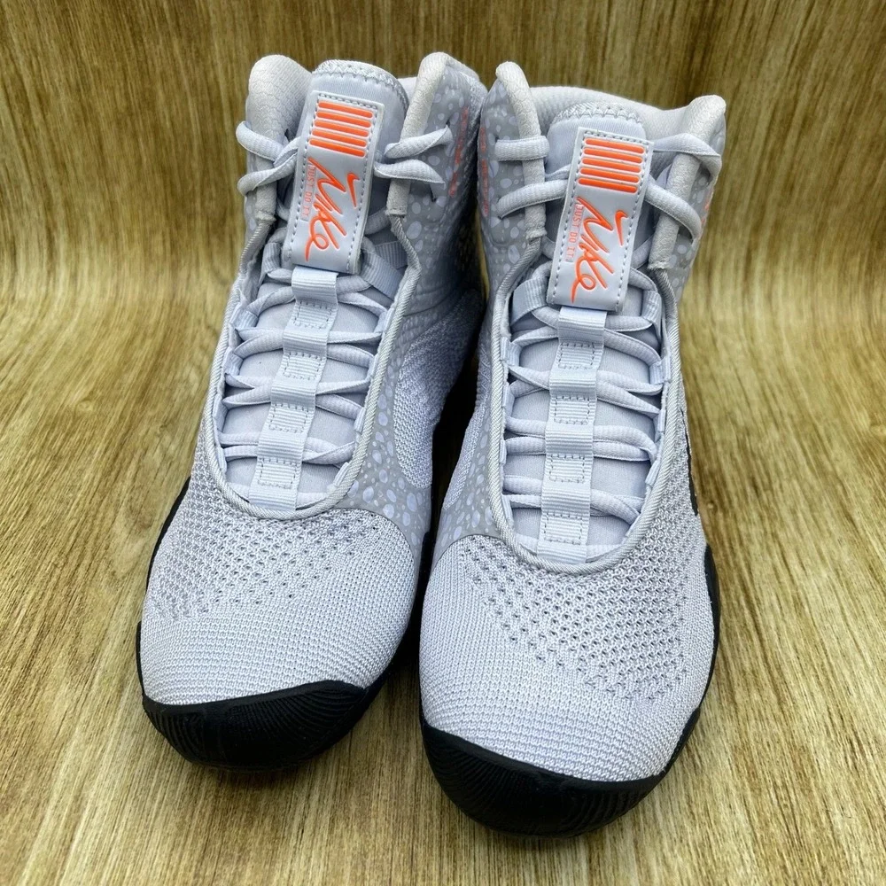 Nike Tawa SE Electric Pack Men's‎ 6.5 Grey Orange Wrestling Shoes DJ4474-900 NEW
